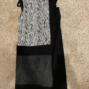 Ann Taylor animal print shift dress XSP